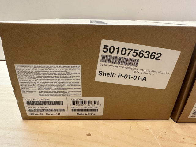 1493030-3 Accesspunkter D-Link DAP-2695 2st