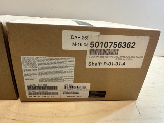 1493030-4 Accesspunkter D-Link DAP-2695 2st
