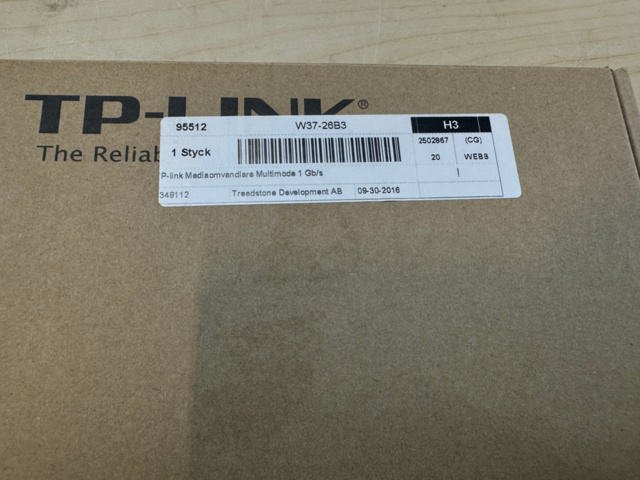 1561815-4 Gigabit Media converter TP-Link MC200CM 2st