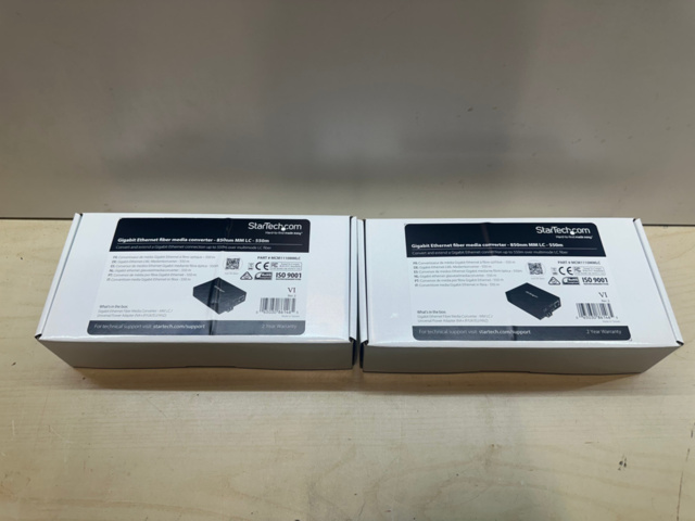 1561820-1 StarTech Gigabit ethernet fiber media converter 850 nm MM LC 2st