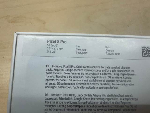 1561822-6 Mobiltelefon Google Pixel 8 PRO (256GB)