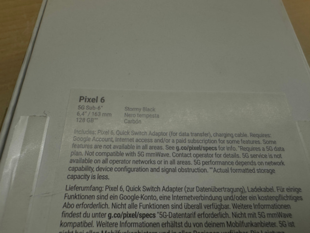 1561824-5 Mobiltelefon Google Pixel 6 med hörlurar