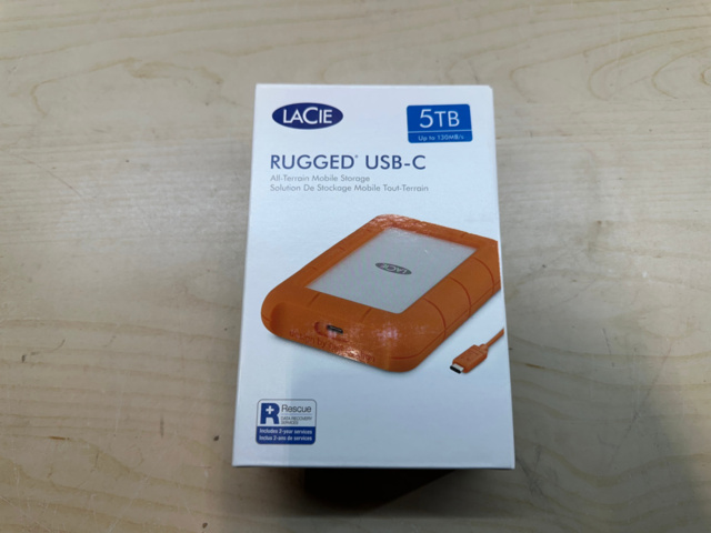 1561827-3 Extern hårddisk LaCie Rugged USB-C 5TB