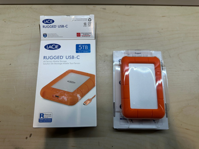 1561828-2 Extern hårddisk LaCie Rugged USB-C 5TB