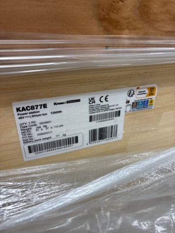 1442449-9 Mobil laddstation – Kress Commercial KAC877E CyberTank – 2023 – Ny i kartong