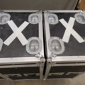 1561140-2 Flightcase, 5 st - för strålkastare mm, hjul på 4 st och skuminredning