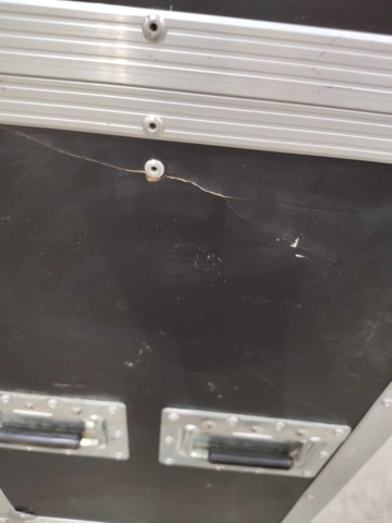 1561140-24 Flightcase, 5 st - för strålkastare mm, hjul på 4 st och skuminredning
