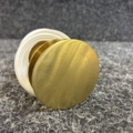 1563063-12 Sink mixer Svedbergs brushed brass & bottom valve