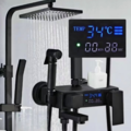 1563137-1 Ceiling shower set Sanitary Ware Digital - Black