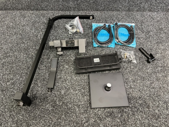 1563137-6 Ceiling shower set Sanitary Ware Digital - Black
