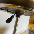 1549049-10 Rollaway stool with backrest and waste container