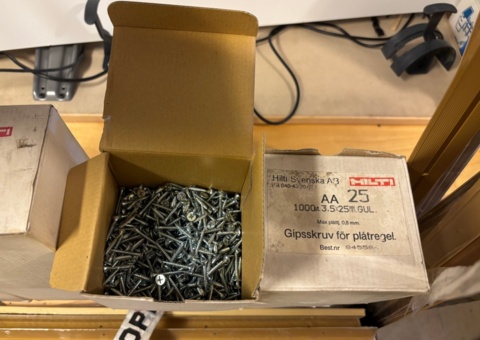 Gipsskruv för plåtregel – Hilti AA 25 -  6000 st
