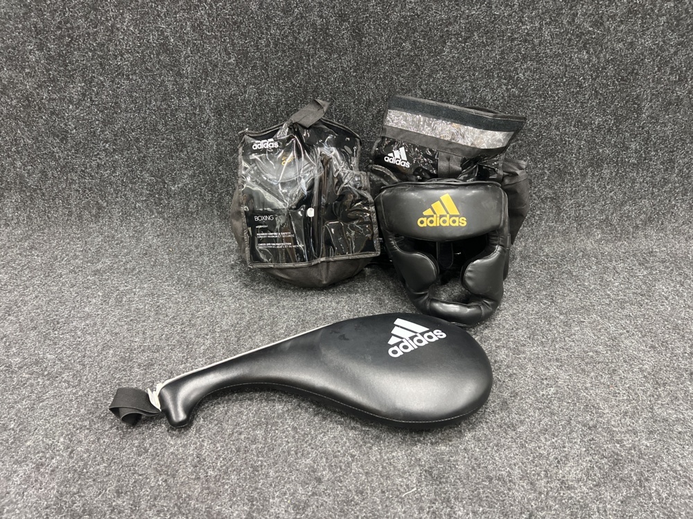 1564744-1 2 pcs Headguard & Kicking Paddle Adidas