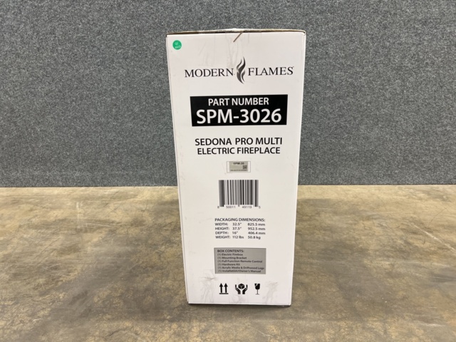 1565374-3 30" Elektrisk kamin Modern Flames Sedona Pro Multi SPM-3026 - 3 sidig