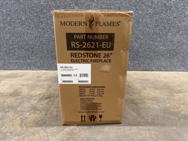 1565380-4 26" Elektrisk kamin Modern Flames Redstone RS-2621