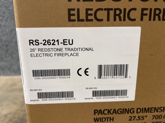 1565380-6 26" Elektrisk kamin Modern Flames Redstone RS-2621