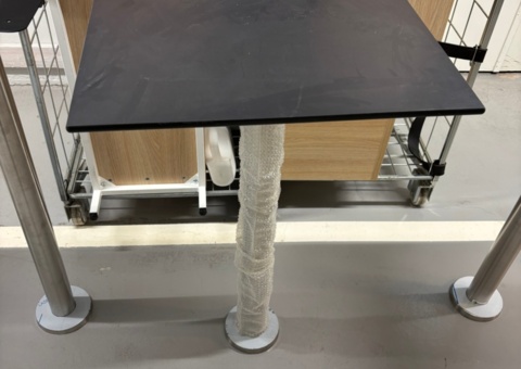 New compact laminate table tops with inserts