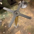 1563301-3 New Compact Laminate Table Tops with Table Stand