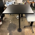 1563304-1 2 tables with black tabletop and column base