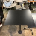 1563304-2 2 tables with black tabletop and column base