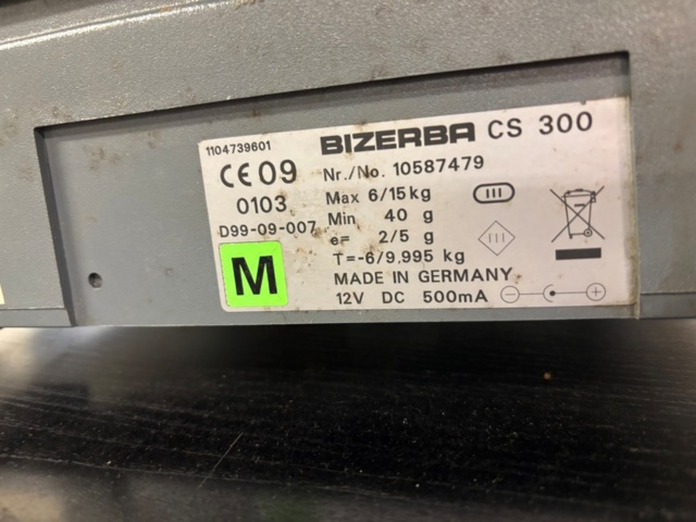 1563305-4 Shop scale with display - Bizerba CS 300