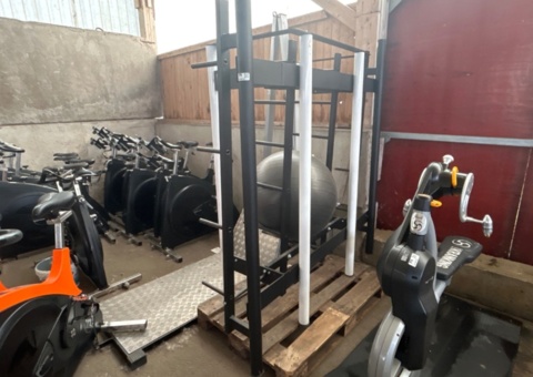 Storage rack for exercise equipment