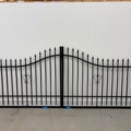 1563322-1 Double gate 400 cm with motor control – Mariefred, wrought iron gate for driveway