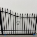 1563322-2 Double gate 400 cm with motor control – Mariefred, wrought iron gate for driveway