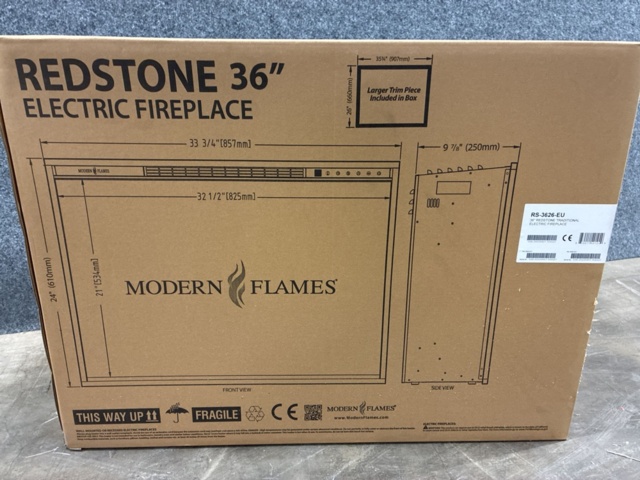 1565646-4 36" Elektrisk kamin Modern Flames Redstone RS-3626-EU