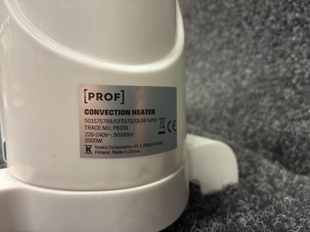 1565720-10 2 st Konvektorelement Prof Turbo 2000W