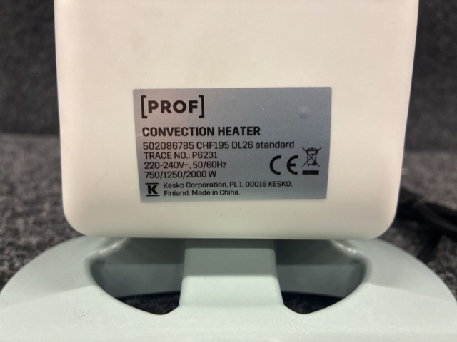 1565735-13 2 st Konvektorelement Prof 750/1250 2000W