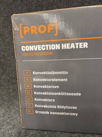 1565740-5 2 convector elements Prof 750/1250 2000W