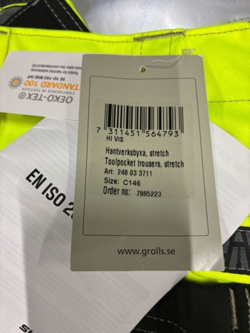 1567269-3 2 st Arbetsbyxor Björnkläder, Strl C146