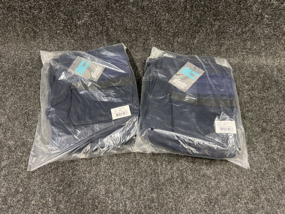1567299-2 2 st Hantverksbyxor Gesto Essential Blå, Strl D88