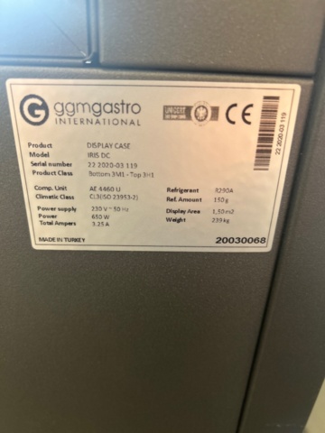 1519302-10 Kylmonter / exponeringsdisk - GGM Gastro IRIS DC
