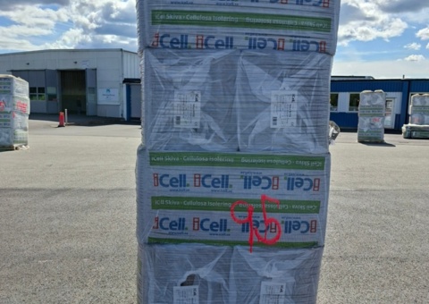 8 st balar á 6 st med isoleringskivor iCell 1170x565x95mm