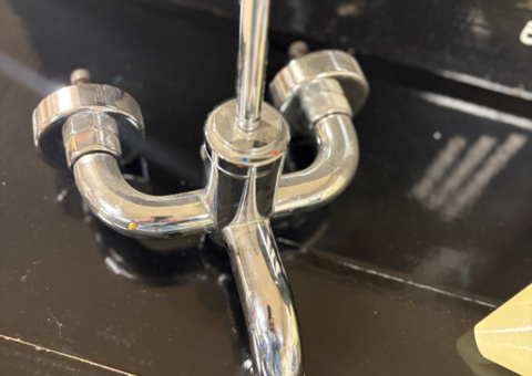 Basin mixer - Cristina Rubinetterie, wall mounted, chrome