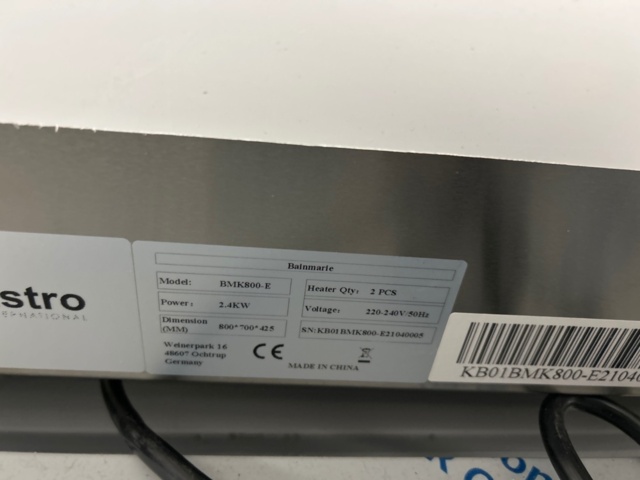 1519334-5 Bainmarie - GGM Gastro BMK800-E