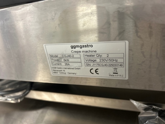 1519339-5 Crepemaskin med dubbla stekplattor - GGM Gastro CGJ40-2