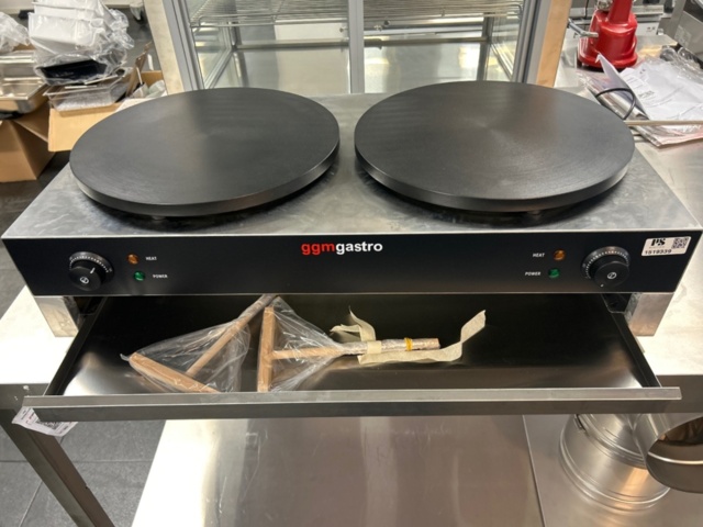 1519339-7 Crepemaskin med dubbla stekplattor - GGM Gastro CGJ40-2