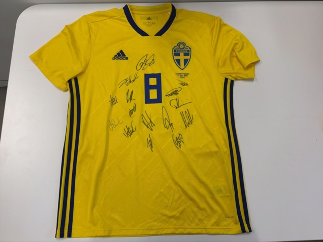 1308574-1 Signed football shirt Sweden -2018