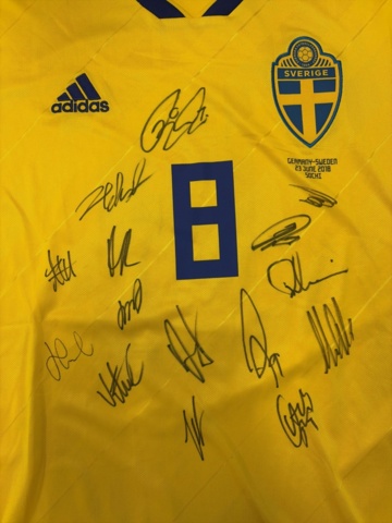 1308574-2 Signed football shirt Sweden -2018