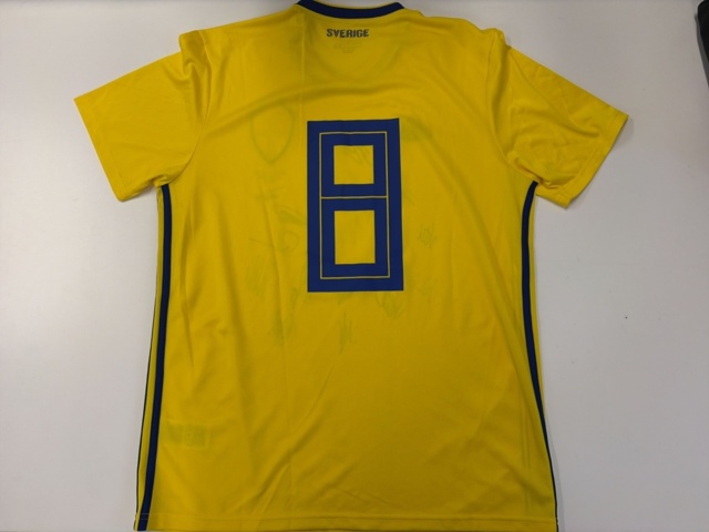 1308574-4 Signed football shirt Sweden -2018