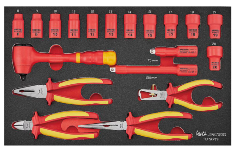 Verktygssats - Teng Tools TEFSKV19, 19 delar, 1000 V