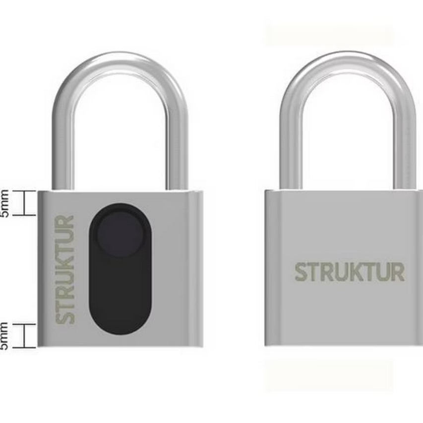 1561281-1 Padlocks, 4 pcs - Miller's Fingerprint, fingerprint, up to 20 users