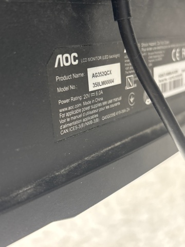 1529473-5 Monitor 35" with 5 keyboards - AOC AGON AG352QCX -2017
