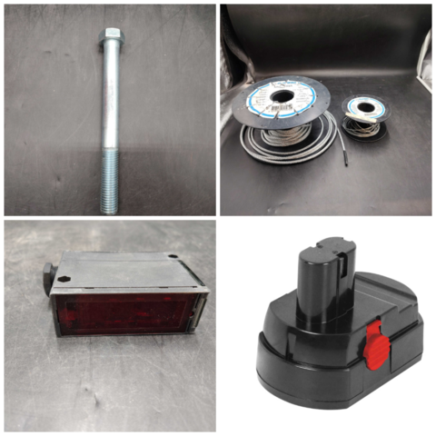 1472356-1 Blandat parti med verkstads- och industrimaterial - AmPro, Gunnebo, Omron