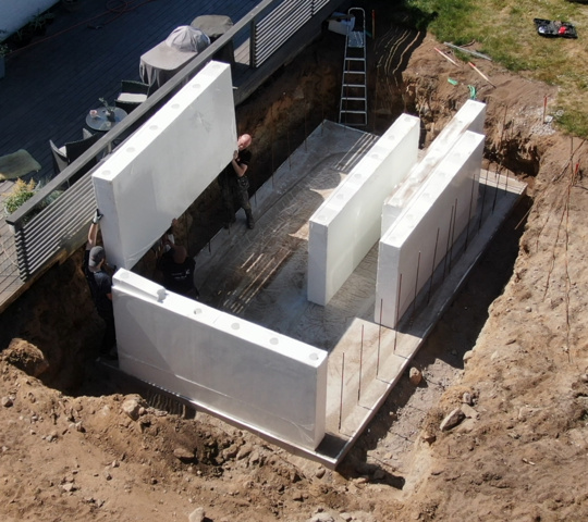 1567662-5 Pool frame, Thermowall 3x4m