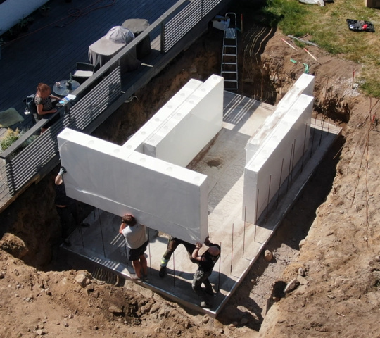 1567665-4 Pool frame, Robust, Thermowall 3x6m, for burial with backfill.
