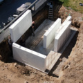1567668-5 Pool frame, Thermowall 4x10m, for in-ground installation with backfill